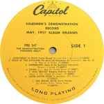 Salemen’s Demonstration Record May, 1957 Album Releases